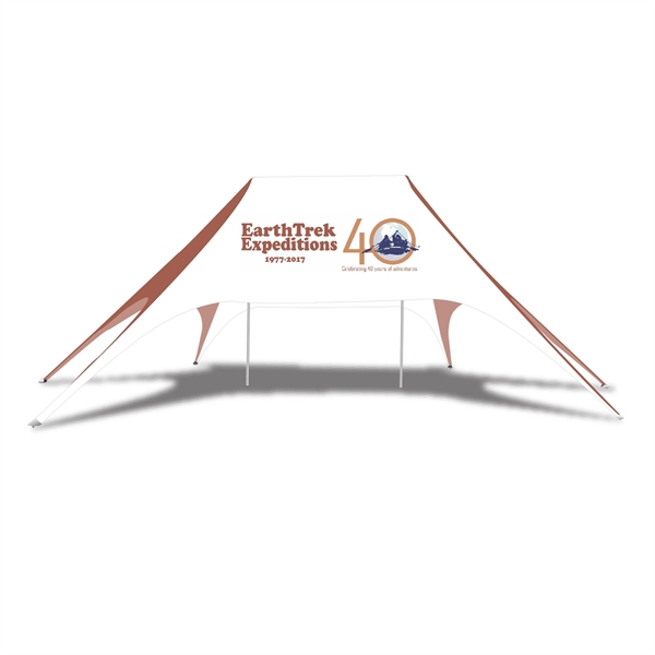 20 foot x 63 foot custom graphics polyester galaxy star tent.... from ASI 30442 Above & Beyond Advertising Products