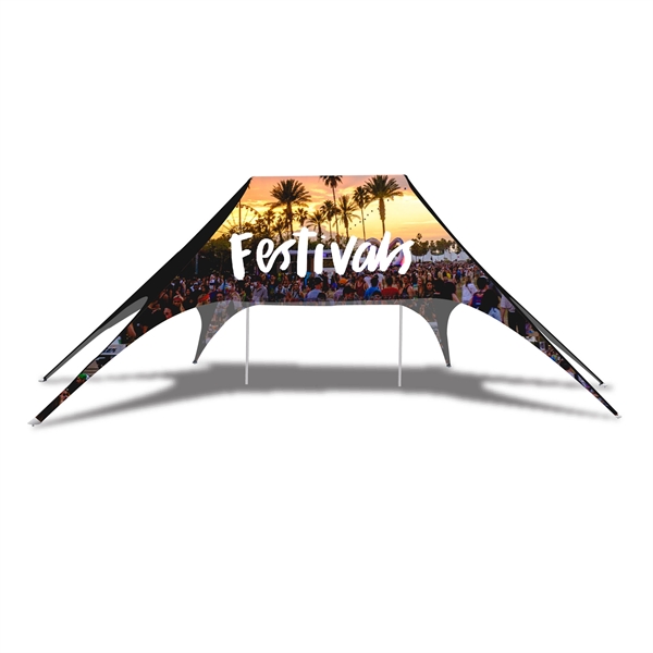 20 foot x 63 foot custom graphics polyester galaxy star tent.... from ASI 30442 Above & Beyond Advertising Products