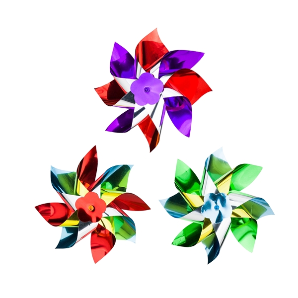 Pinwheel. Colorful, large 6" head with strong, USA made 11" stick.... from ASI 79840 The Proinnovative Line