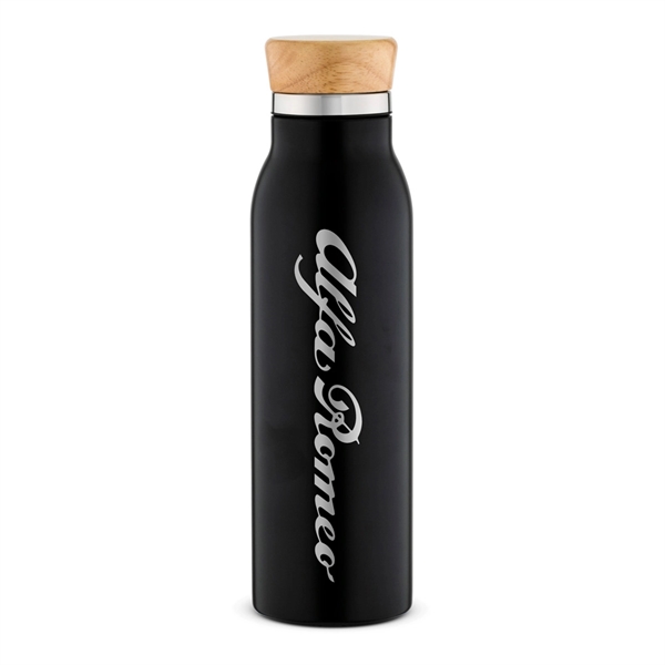 Treez stainless steel insulated tumbler with a real wood screw-on lid.... from ASI 88060 Snugz/USA Inc / Sweda®
