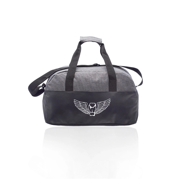 Executive duffel bag with a two-tone design, zippered main compartment, adjustable... from ASI 39552 BEL Promo