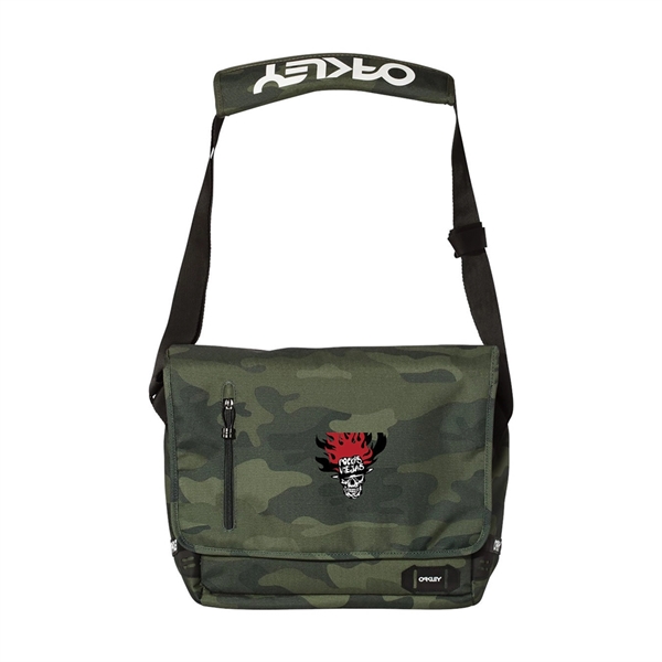 Oakley® street messenger bag with a front flap closure and padded... from ASI 88060 Snugz/USA Inc / Sweda®