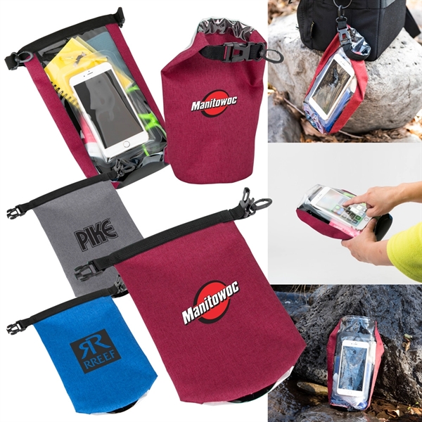 300 denier heathered polyester dry bag with a 2.5 L capacity... from ASI 88060 Snugz/USA Inc / Sweda®