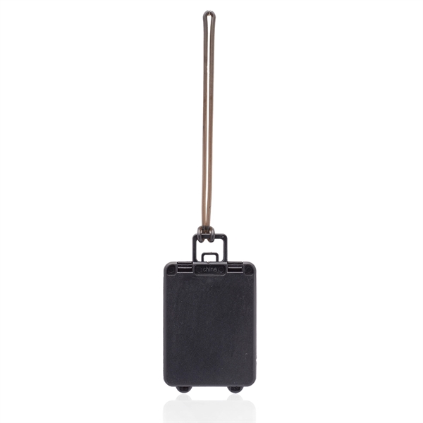 Mini carry-on luggage tags made of black plastic with a front... from ASI 39552 BEL Promo