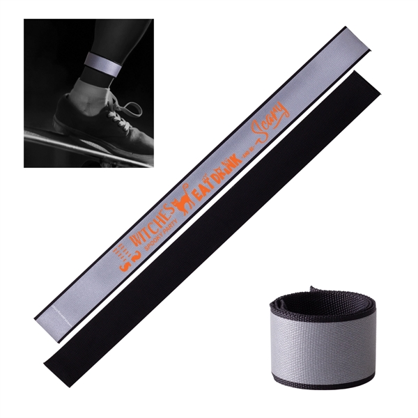 Fabric reflective safety slap bracelet that is lightweight and versatile.... from ASI 62190 Illini
