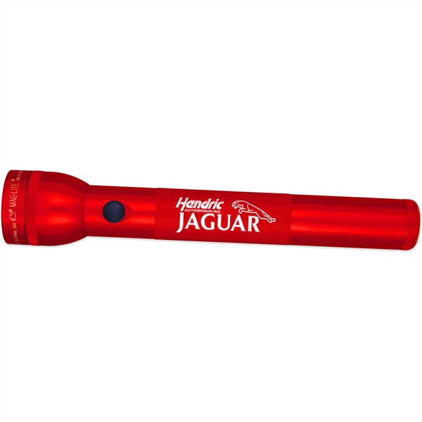 12 1/4" x 1 5/8" flashlight that requires three D-cell batteries... from ASI 61966 HPG / Beacon Promotions