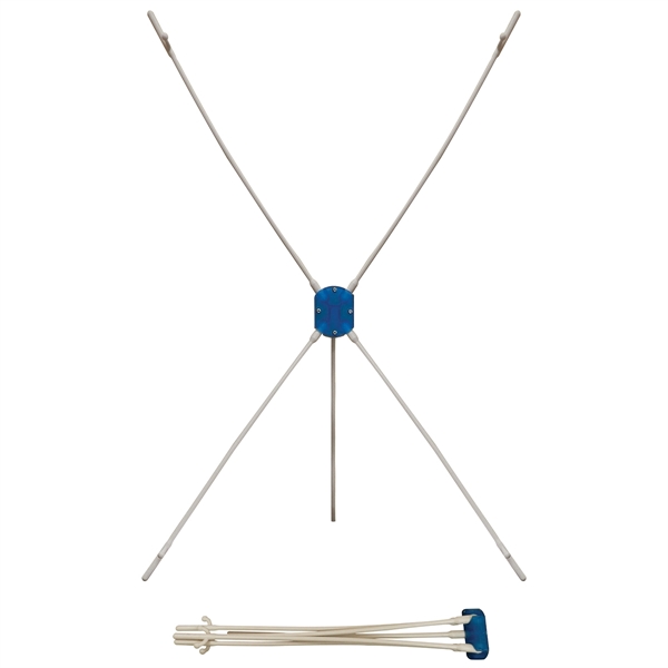 7.75" x 16.5" premium display polyester material mini X-Banner and white... from ASI 80228 Quinn