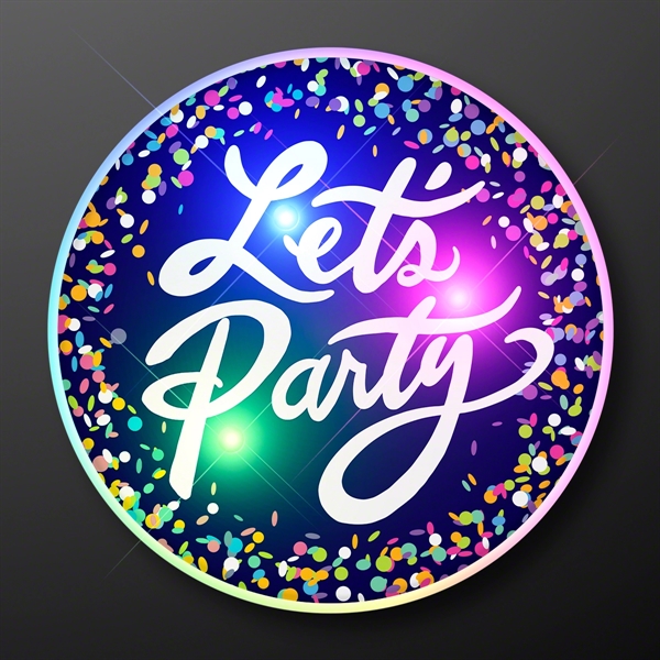 Let's Party Blinky Light Up Pins: Blank Pricing... from ASI 34194 ALightPromos