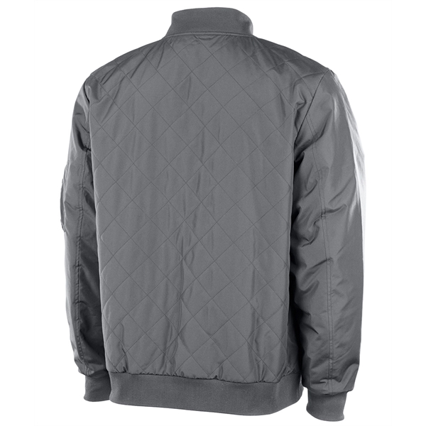 Men's quilted 100% Softex® polyester Boston flight jacket with front zippered... from ASI 44620 Charles River Apparel