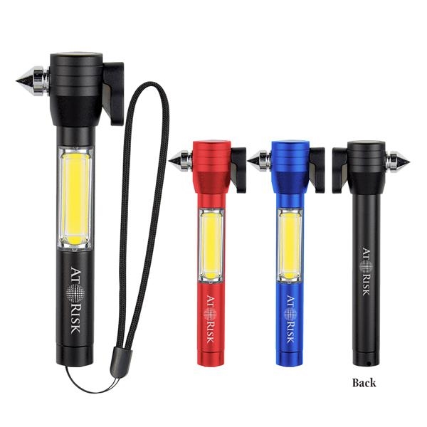 4 in 1 Safety Tool with COB Flashlight. Always have a... from ASI 41511 Brainchild USA Inc / BrainChild Gift Club