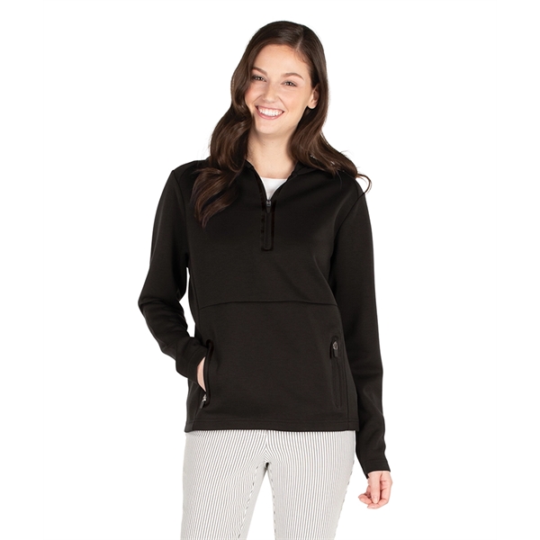 Unisex Seaport CFlex™ quarter-zip hoodie with chin guard, inseam pockets and... from ASI 44620 Charles River Apparel