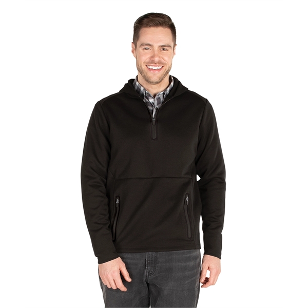Unisex Seaport CFlex™ quarter-zip hoodie with chin guard, inseam pockets and... from ASI 44620 Charles River Apparel