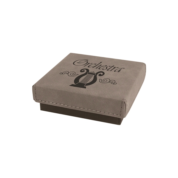 3 1/2" x  3 1/2" x 1" PU leather case... from ASI 74601 Calico