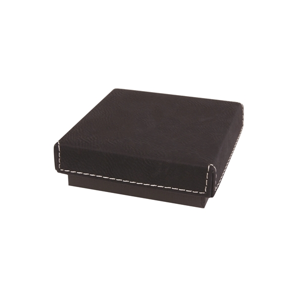 3 1/2" x  3 1/2" x 1" PU leather case... from ASI 74601 Calico