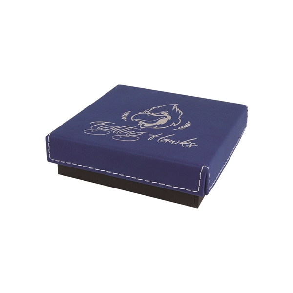 4" x 4" x 1" PU leather case for medallions and... from ASI 74601 Calico