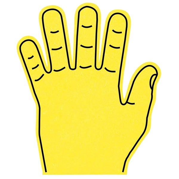 The high 5 hand is available many attractive colors.... from ASI 42155 Amerifoam® - The House of Foam