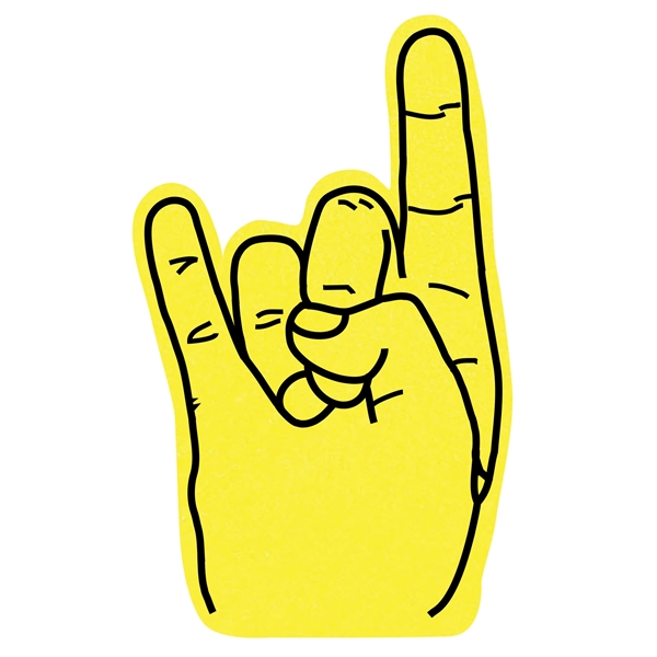 The hook em horns hand is available in different colors.... from ASI 42155 Amerifoam® - The House of Foam