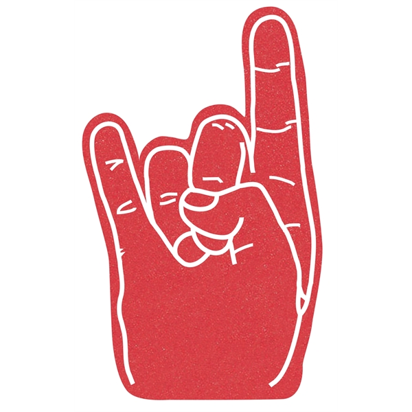The hook em horns hand is available in different colors.... from ASI 42155 Amerifoam® - The House of Foam