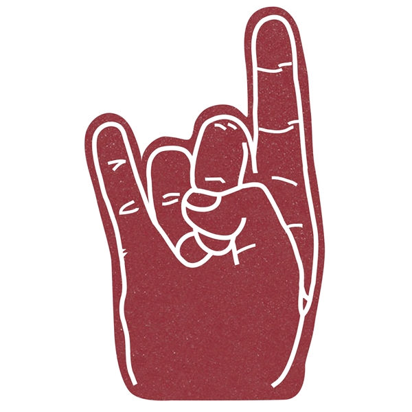 The hook em horns hand is available in different colors.... from ASI 42155 Amerifoam® - The House of Foam