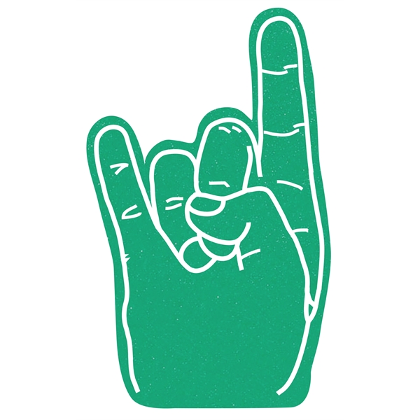 The hook em horns hand is available in different colors.... from ASI 42155 Amerifoam® - The House of Foam