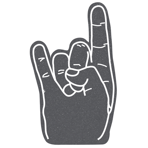 The hook em horns hand is available in different colors.... from ASI 42155 Amerifoam® - The House of Foam