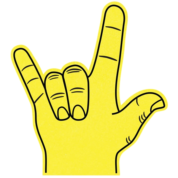 The love hand is available in many colors.... from ASI 42155 Amerifoam® - The House of Foam