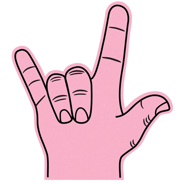 The love hand is available in many colors.... from ASI 42155 Amerifoam® - The House of Foam