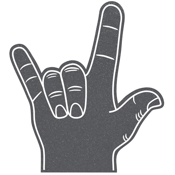 The love hand is available in many colors.... from ASI 42155 Amerifoam® - The House of Foam