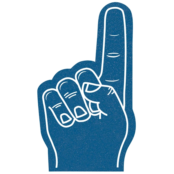 The 6.5" # 1 foam finger is available in many colors.... from ASI 42155 Amerifoam® - The House of Foam