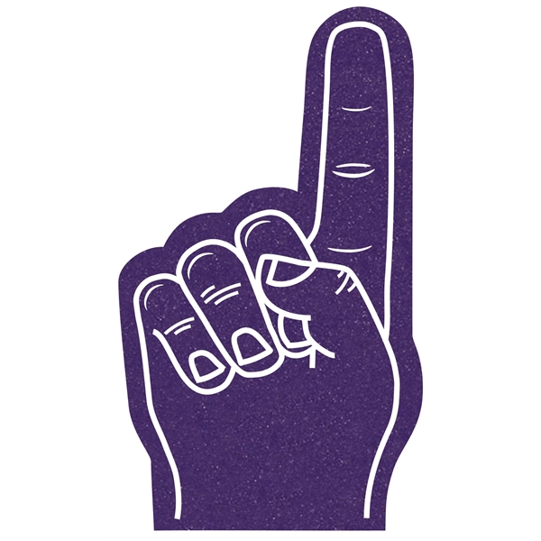 The 6.5" # 1 foam finger is available in many colors.... from ASI 42155 Amerifoam® - The House of Foam