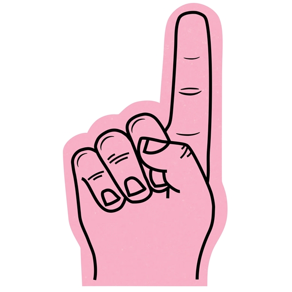 The 6.5" # 1 foam finger is available in many colors.... from ASI 42155 Amerifoam® - The House of Foam