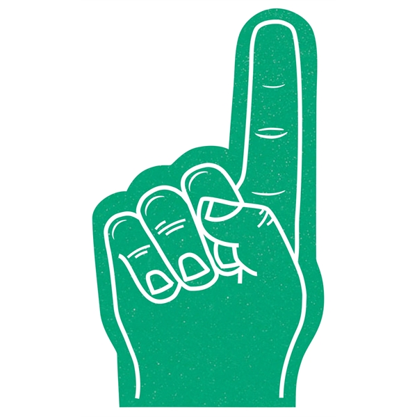 The 6.5" # 1 foam finger is available in many colors.... from ASI 42155 Amerifoam® - The House of Foam