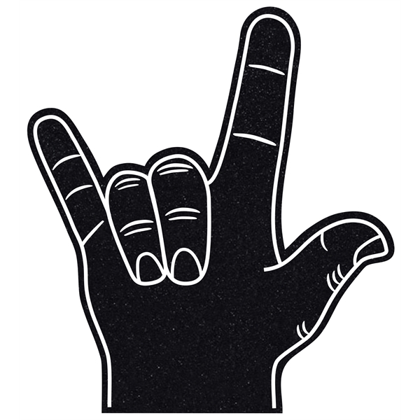 The love hand is available in many colors.... from ASI 42155 Amerifoam® - The House of Foam