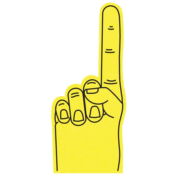 The 17" #1 foam finger is available in many colors.... from ASI 42155 Amerifoam® - The House of Foam