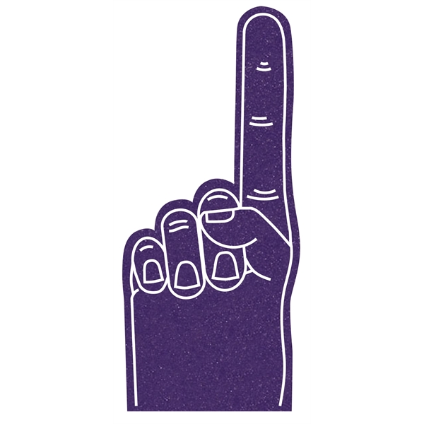 The 17" #1 foam finger is available in many colors.... from ASI 42155 Amerifoam® - The House of Foam