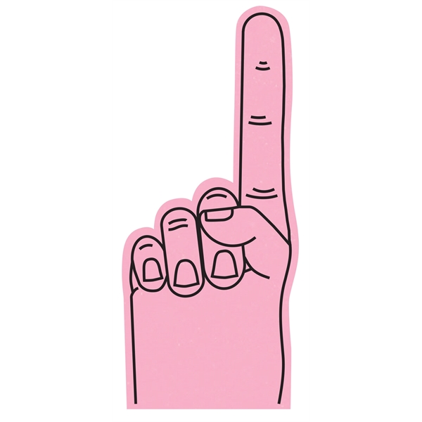 The 17" #1 foam finger is available in many colors.... from ASI 42155 Amerifoam® - The House of Foam