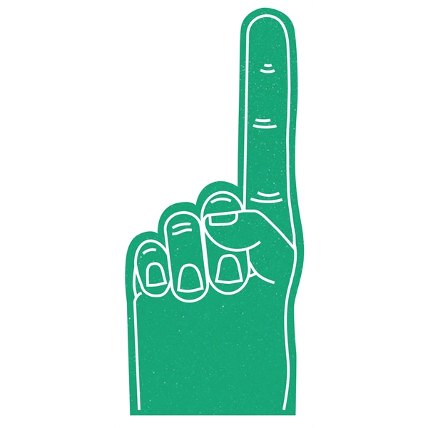 The 17" #1 foam finger is available in many colors.... from ASI 42155 Amerifoam® - The House of Foam