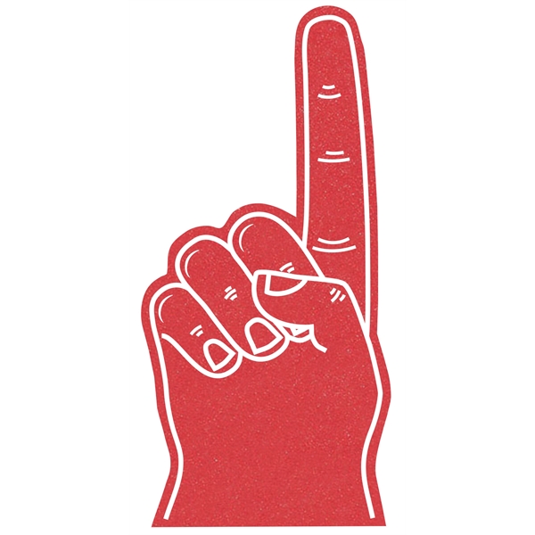 The 18" # 1 foam finger is available in different colors.... from ASI 42155 Amerifoam® - The House of Foam