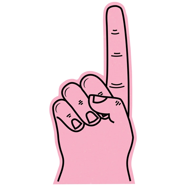 The 18" # 1 foam finger is available in different colors.... from ASI 42155 Amerifoam® - The House of Foam