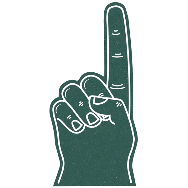 The 18" # 1 foam finger is available in different colors.... from ASI 42155 Amerifoam® - The House of Foam