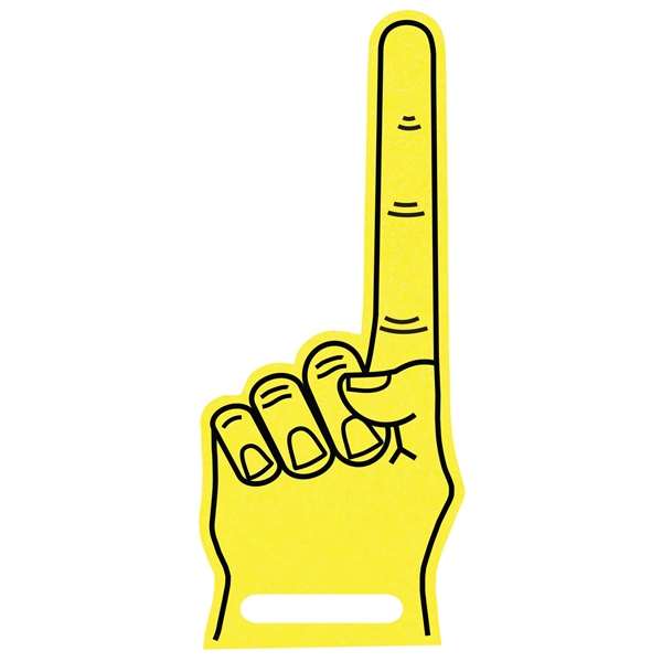 The 17".# 1 foam finger with slot is available in many... from ASI 42155 Amerifoam® - The House of Foam