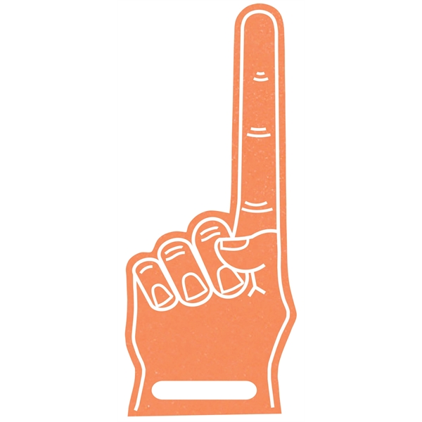 The 17".# 1 foam finger with slot is available in many... from ASI 42155 Amerifoam® - The House of Foam