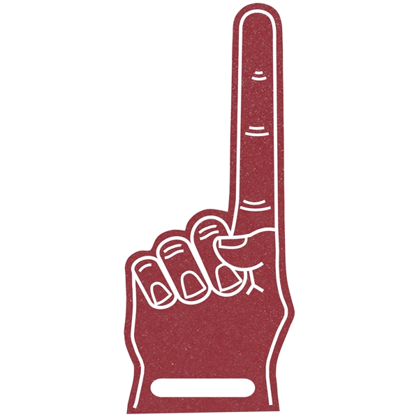 The 17".# 1 foam finger with slot is available in many... from ASI 42155 Amerifoam® - The House of Foam