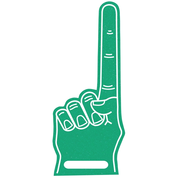 The 17".# 1 foam finger with slot is available in many... from ASI 42155 Amerifoam® - The House of Foam