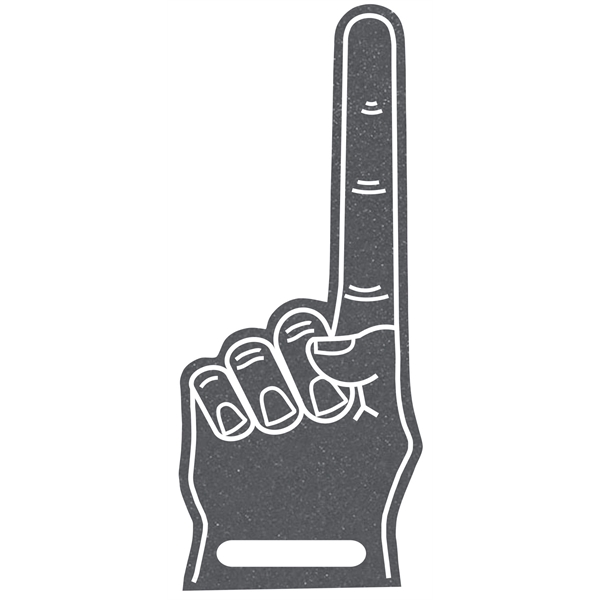 The 17".# 1 foam finger with slot is available in many... from ASI 42155 Amerifoam® - The House of Foam