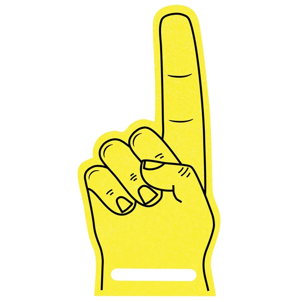 The foam finger is available in different colors.... from ASI 42155 Amerifoam® - The House of Foam