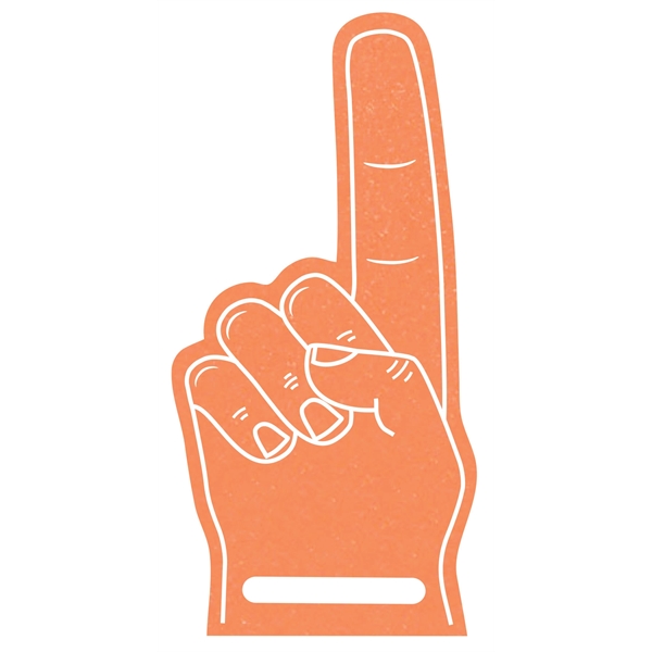 The foam finger is available in different colors.... from ASI 42155 Amerifoam® - The House of Foam