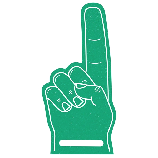 The foam finger is available in different colors.... from ASI 42155 Amerifoam® - The House of Foam