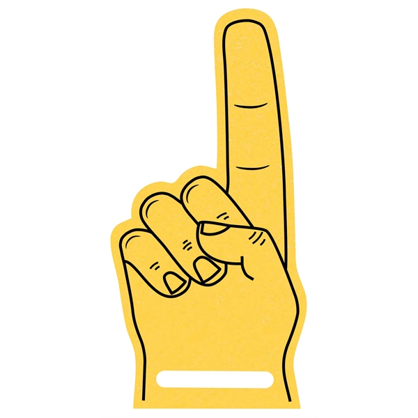 The foam finger is available in different colors.... from ASI 42155 Amerifoam® - The House of Foam