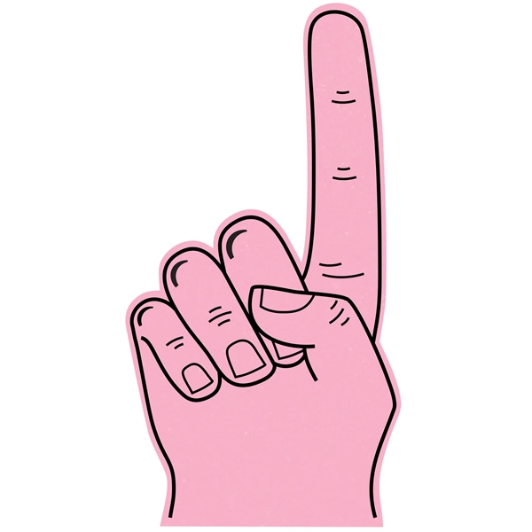 The 33" # 1 foam finger is available in many colors..... from ASI 42155 Amerifoam® - The House of Foam